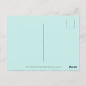 屋上のサンタ爪猫がプレゼントをおもしろい届け ポストカード (裏面)