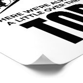 屋上のユーモア – トップルーフィングの仕事の上 ポスター (角)