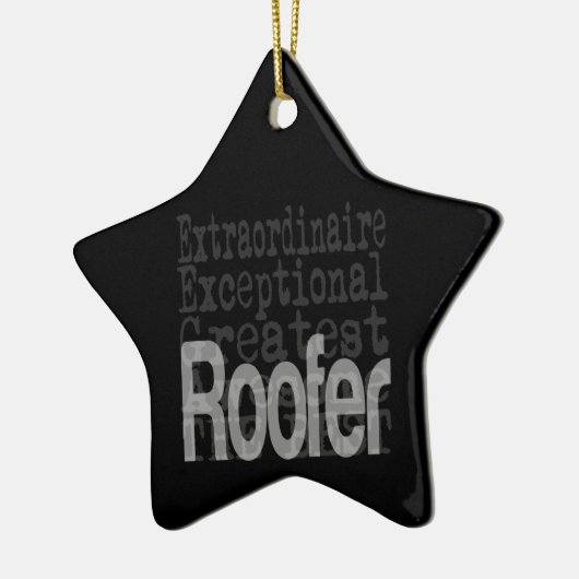 屋上の並外れた セラミックオーナメント (左)