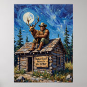 屋上の啓示：ビッグフットの月光の抱擁 ポスター (正面)