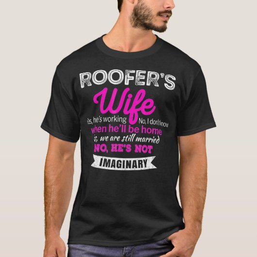 屋上の妻Tシャツのおもしろい記念日ギフト Tシャツ (正面)
