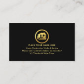 屋上の手作りツール建物 名刺 (裏面)