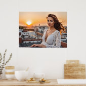 屋上の熱い女性 ポスター (キッチン)