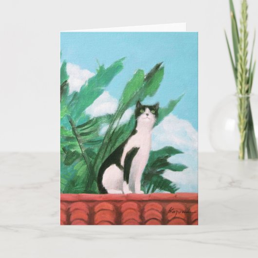 屋上の猫 カード (正面)