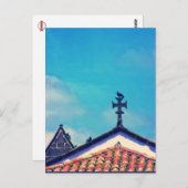 屋上の訪問者： Funchal, Madeira （ポルトガル） ポストカード (正面/裏面)