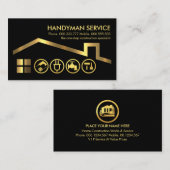 屋上の金ゴールド道具 名刺 (正面/裏面)