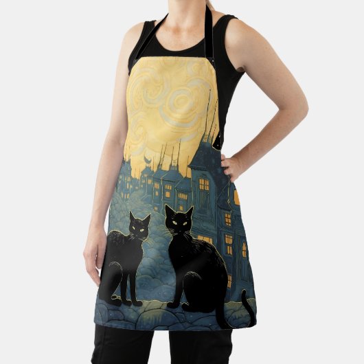 屋上の黒猫 エプロン (インサイチュ)