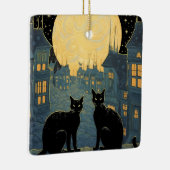 屋上の黒猫 セラミックオーナメント (右)