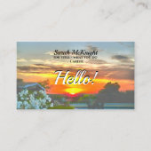 屋上サンセットHello 2295通話カード 名刺 (正面)