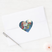 屋上サンタバッグのおもちゃ、ドールハウス、ホビーホース ハートシール (封筒)