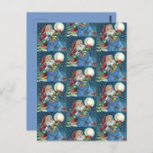 屋上サンタバッグのおもちゃ、ドールハウス、ホビーホース ポストカード (正面/裏面)