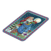 屋上サンタバッグのおもちゃ、ドールハウス、ホビーホース マグネット (左側)