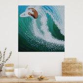 屋上サーファー男 ポスター (キッチン)