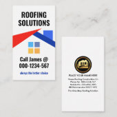 屋上スタイリッシュ建物屋上 名刺 (正面/裏面)