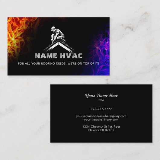 屋上スローガンの名刺 名刺 (正面/裏面)