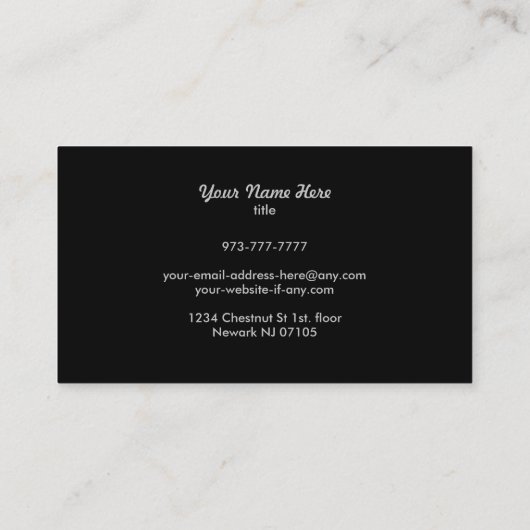 屋上スローガンの名刺 名刺 (裏面)