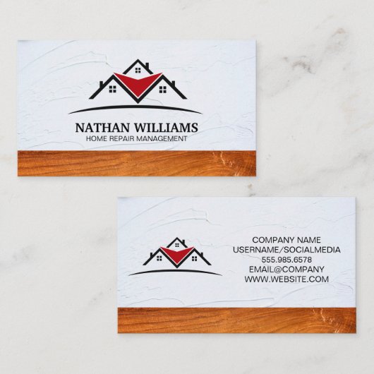 屋上ハウス |実在財産 |建物 名刺 (正面/裏面)