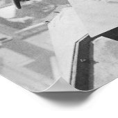 屋上バランス芸　1910年　ヴィンテージ写真 ポスター (角)