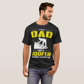 屋上パパおもしろいTシャツギフトお父さんデー Tシャツ (正面フル)