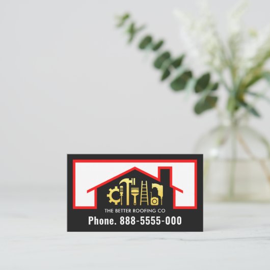 屋上修理ツールフレーム 名刺 (スタンド正面)