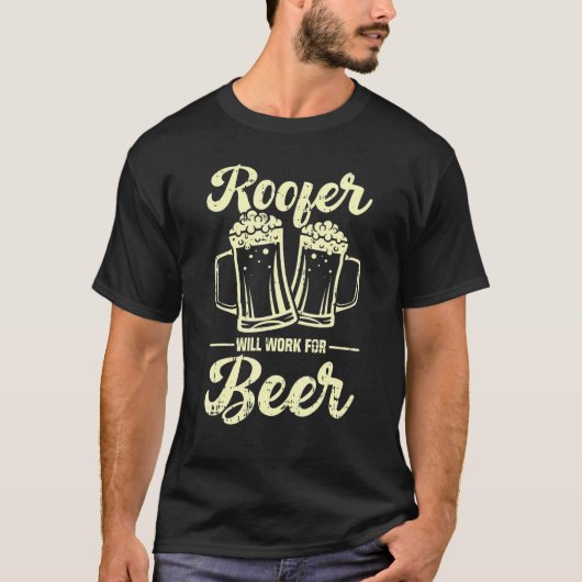 屋上屋はビールの代わりになる Tシャツ (正面)