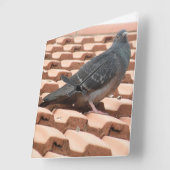 屋上鳩ウォールクロック スクエア壁時計 (傾斜)