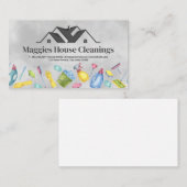 屋上 | クリーニングサプライイラスト 名刺 (正面/裏面)