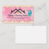 屋上 |供給のクリーニング |スタイリッシュ | 名刺 (正面/裏面)