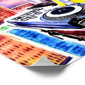 屋上DJイン油 ポスター (角)