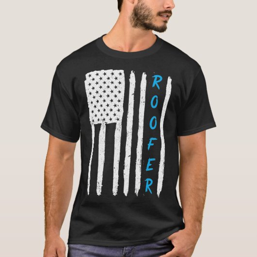 屋上MP用の屋根付きアメリカ国旗の屋根 Tシャツ (正面)