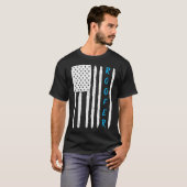 屋上MP用の屋根付きアメリカ国旗の屋根 Tシャツ (正面フル)