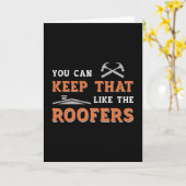 屋上You can 保パパ屋上建築 カード (黄色い花)