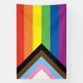 屋内および屋外バナー – 新しいプライドフラグ 横断幕 (縦)