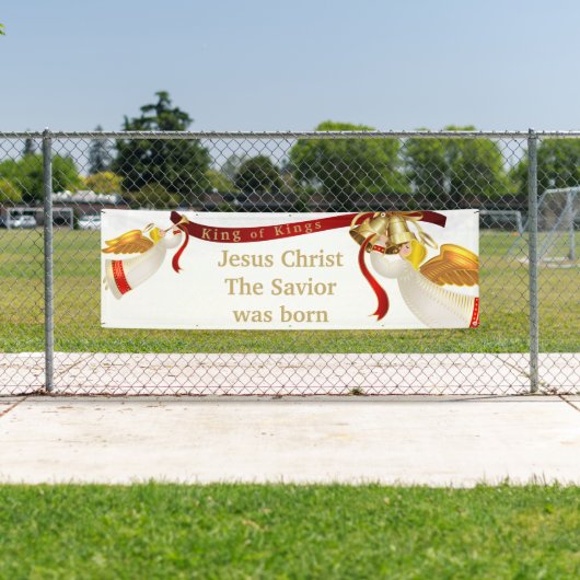 屋内の屋外クリスマスバナー – キングの王 横断幕 (インサイチュ)