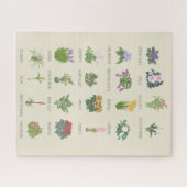 屋内の植物+名前ガーデナープラントラバーギフト ジグソーパズル (横)