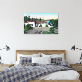 屋内の熱いミネラルのプランジ、バス キャンバスプリント (インサイチュ (寝室))