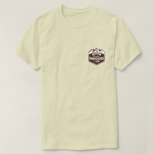 屋内の胸のロ素晴らしゴを再発見 Tシャツ (デザイン正面)