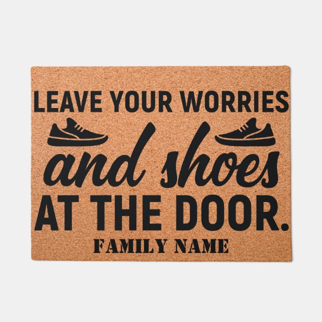 屋内または屋外のパーソナライズされた贈り物のためのドアマット ドアマット (正面)