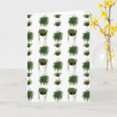 屋内オアシス |のぶら下がったかご カード (黄色い花)