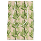 屋内オアシス|のヤシの木パターン ミディアムペーパーバッグ (裏面)