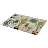 屋内オアシス|の植物の整列 カッティングボード (角)