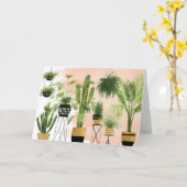 屋内オアシス|の植物の整列 カード (黄色い花)