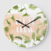 屋内オアシス|はそれが育つようにしました ラージ壁時計 (正面)