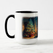 屋内クリスマスツリーコンボマグカップ， 15オズ マグカップ (左)