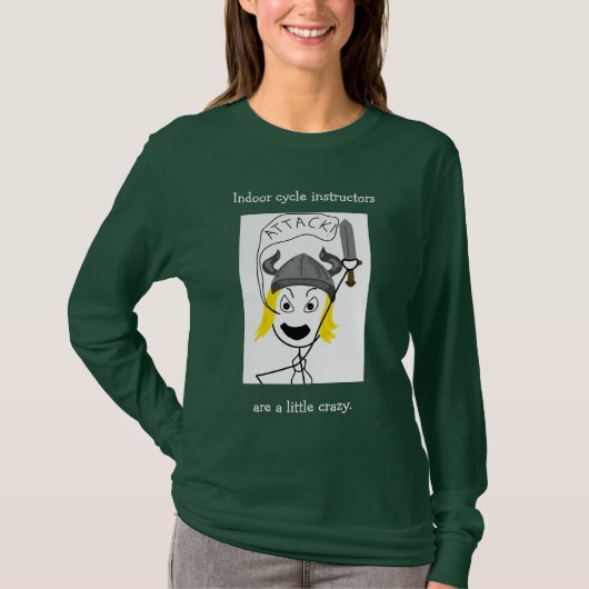 屋内サイクリング攻撃! Tシャツ (正面)