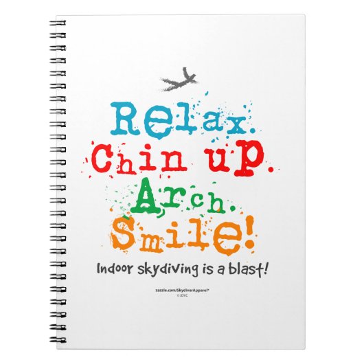 屋内スカイダイビングはブラスト! ノートブック (正面)