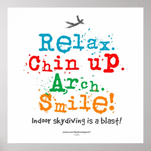 屋内スカイダイビングはブラスト！ ポスター (正面)