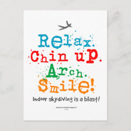 屋内スカイダイビングはブラスト! ポストカード