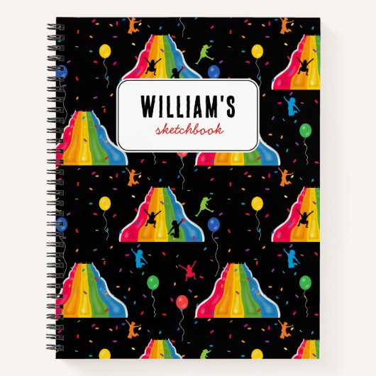 屋内スライドパーク 子供の遊び場 ノートブック (正面)