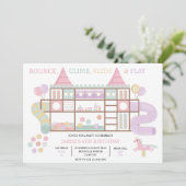 屋内セ遊ンターバースデーパーティーへの招待 招待状 (スタンド正面)